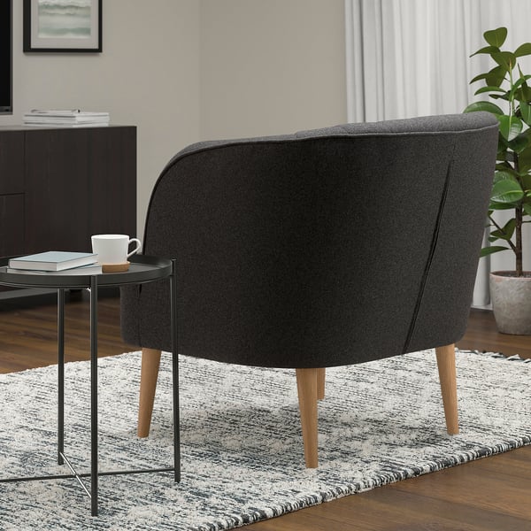 FULLÖSA Fauteuil, gris foncé