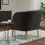 FULLÖSA Fauteuil, gris foncé