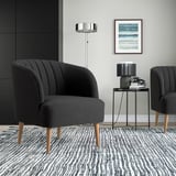 FULLÖSA Fauteuil, gris foncé