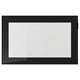 GLASSVIK Porte vitrée, noir/verre transparent, 60x38 cm