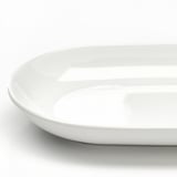 GODMIDDAG Plat, blanc, 27x14 cm