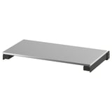 GRILLSKÄR Table d'appoint, extérieur, noir acier inoxydable/extérieur, 30x61 cm