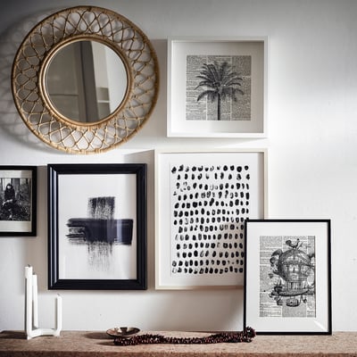 GRINSBOL Miroir, rotin, 55 cm