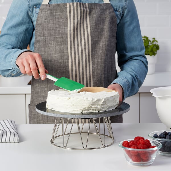 GUBBRÖRA Spatule en silicone, vert/blanc