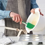 GUBBRÖRA Spatule en silicone, vert/blanc