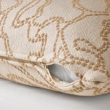 GULDFLY Housse de coussin, blanc cassé/jaune-beige, 50x50 cm