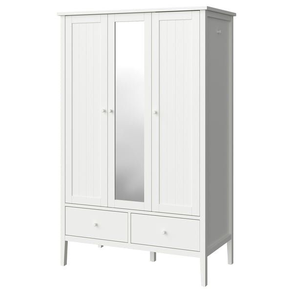 GULLABERG Armoire-penderie, blanc, 128x64x201 cm