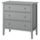 GULLABERG Commode 3 tiroirs, gris, 99x48x100 cm
