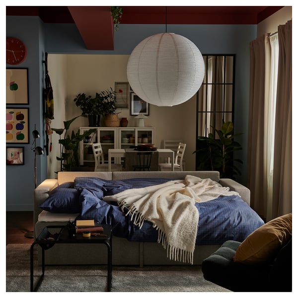 GULLSUDARE Abat-jour suspension, blanc/fait main, 70 cm
