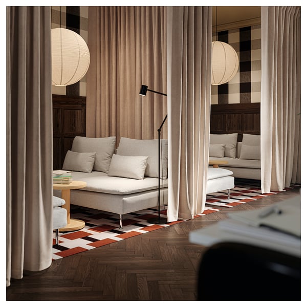 GULLSUDARE Abat-jour suspension, blanc/fait main, 70 cm