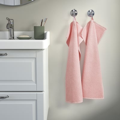 GULVIAL Serviette de toilette, rose pâle, 40x70 cm