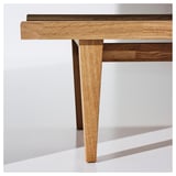 GUTTANE Table basse, chêne, 116x39 cm