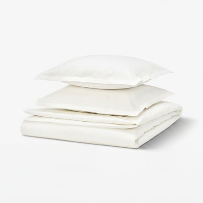 HAMPFLOCKEL Housse de couette et 2 taies, blanc, 240x220/50x60 cm