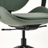 HATTEFJÄLL Chaise de bureau av accoudoirs, Gunnared vert/noir
