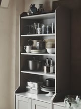HAUGA Armoire 2 portes, gris, 70x199 cm