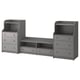 HAUGA Combinaison TV/rangement, gris, 277x46x116 cm