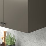 HAVSTORP Bandeau décor arrondi, brun-beige, 221 cm