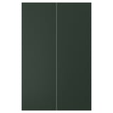 HAVSTORP Porte élément bas d'angle, 2pcs, vert profond, 25x80 cm