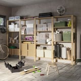 HEJNE 4 sections/tablettes, pin, 307x31x171 cm