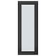 HEJSTA Porte vitrée, anthracite/verre cannelé, 30x80 cm