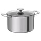 Option: HEMKOMST Faitout avec couvercle, acier inoxydable/verre, 5 l