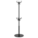 HEMNES Portemanteau, noir, 185 cm