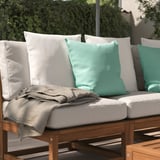 HJÄRTERÖ Housse de coussin, blanc cassé extérieur/intérieur, 65x65 cm