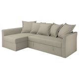 HOLMSUND Housse convertible d'angle, Borgunda beige
