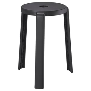 IBBARBO Tabouret, gris foncé