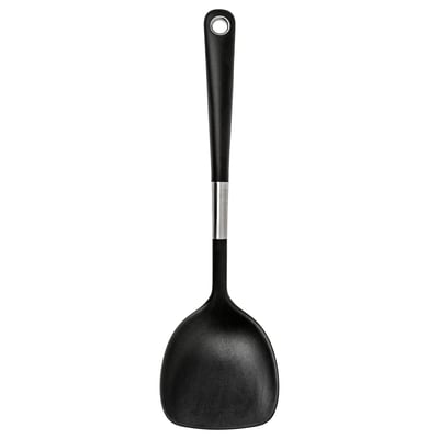 IKEA 365+ HJÄLTE Spatule pour wok, acier inoxydable/noir