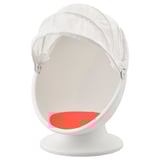IKEA PS LÖMSK Fauteuil pivotant, blanc/rouge