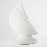 IKEA PS LÖMSK Fauteuil pivotant, blanc/rouge