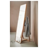 IKORNNES Miroir sur pied, frêne, 52x167 cm