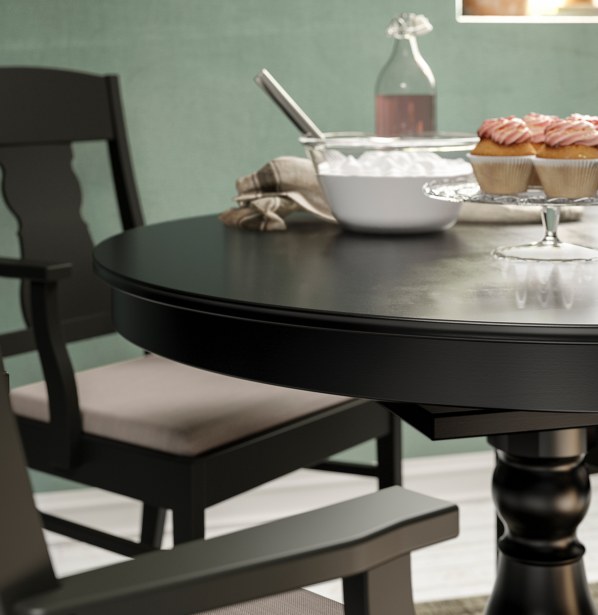 INGATORP Table extensible, noir, 110/155 cm IKEA Suisse