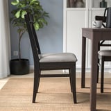 INGOLF Chaise, brun noir/Nolhaga gris-beige