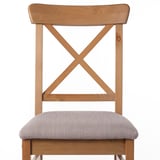 INGOLF Chaise, vernis effet anc/Nolhaga gris-beige