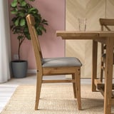 INGOLF Chaise, vernis effet anc/Nolhaga gris-beige