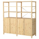 IVAR 2 sections/tablettes/élément, pin, 174x50x179 cm