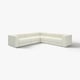 JÄTTEBO Canapé d'angle modulaire, 6 places, Axvall blanc cassé