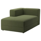 JÄTTEBO Module méridienne, gauche, avec accoudoir/Samsala vert-jaune foncé