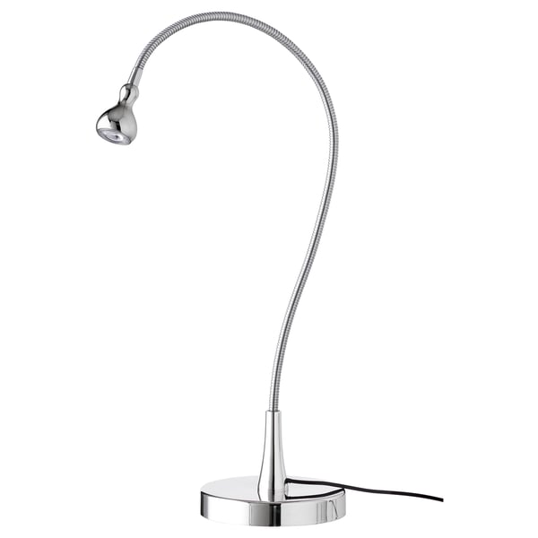 Harte Led Work Lamp White Silver Color Ikea Work Lamp Lamp Ikea Desk Lamp