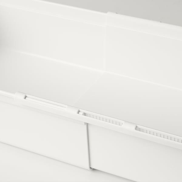 KACKLA Rangement extensible, blanc, 25-38x19 cm