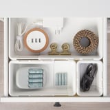 KACKLA Rangement extensible, blanc, 18-28x13 cm