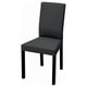 KÄTTIL Chaise, noir/Knisa gris foncé