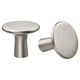 Option: KALERUM Bouton, couleur acier inox, 30 mm