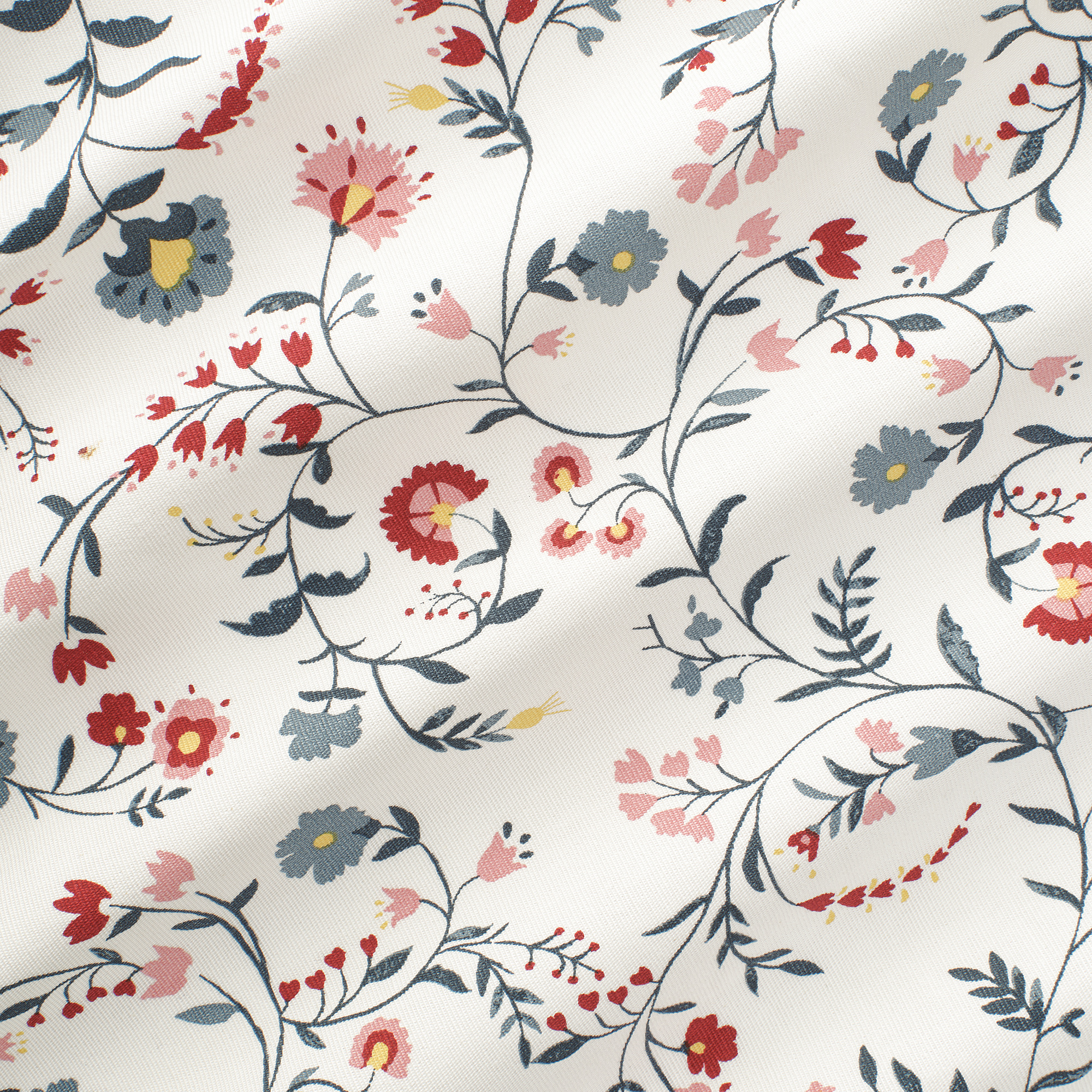 KALKBRÄKEN Tissu au mètre, blanc/à motif floral, 150 cm - IKEA Suisse