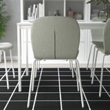 KARLPETTER Chaise, Gunnared vert clair/Sefast blanc