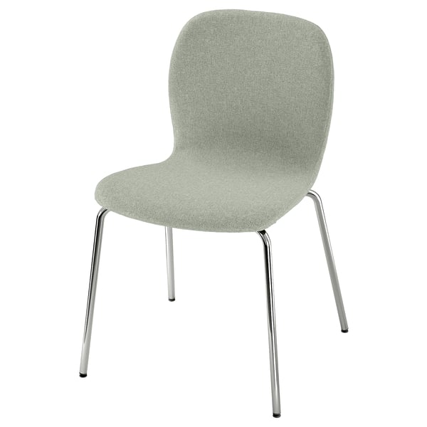 KARLPETTER Chaise, Gunnared vert clair/Sefast chromé