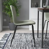 KARLPETTER Chaise, Gunnared vert clair/Sefast noir