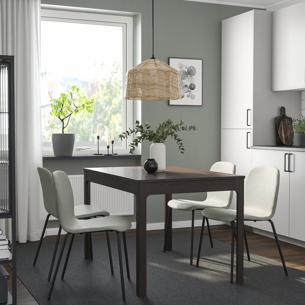 KARLPETTER Chaise, Gunnared vert clair/Sefast noir